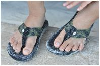 Sand-free feet? Nah!